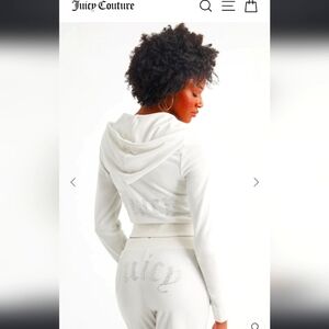 Juicy couture velour tracksuit white